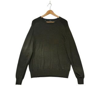 Rodd & Gunn‎ Mens Extra Fine Merino Wool Crewneck Sweater Olive Green Size M